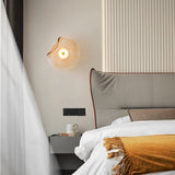 Applique murale en verre artistique | Luminaire décoratif au design organique et lumineux
