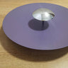 Applique murale circulaire éclipse| Luminaire mural multicolore au style artistique et sculptural 30cm / Violet & Argent