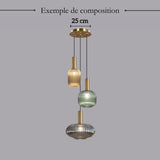 Suspension chic en verre vintage CRISTALI | 100% Personnalisable