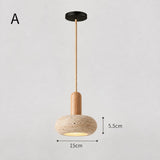 Suspension STONE en pierre naturelle et bois | Style scandinave