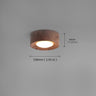 Spot LED bois massif | Éclairage plafond raffiné et naturel A / Noyer foncé