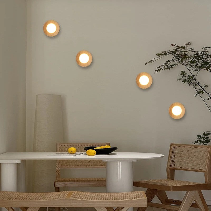 Spot LED bois massif | Éclairage plafond raffiné et naturel