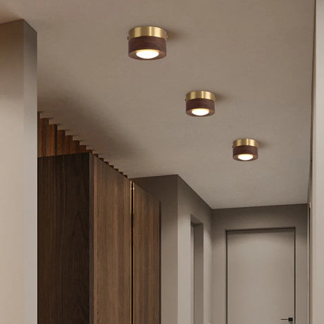 Spot LED bois massif | Éclairage plafond raffiné et naturel
