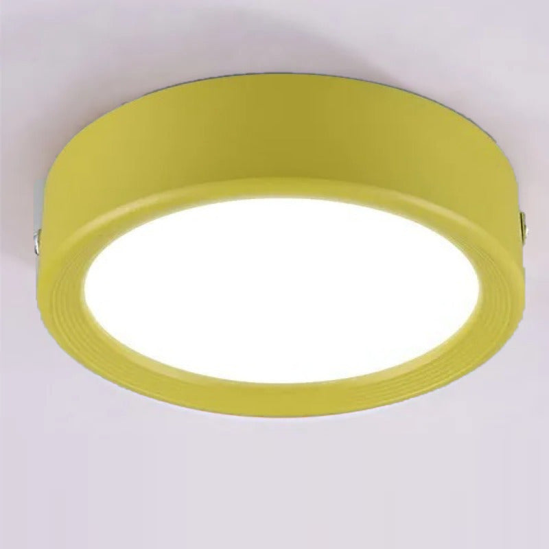Spot LED extra plat multicolore | Éclairage discret pour plafond vitrine ou meuble 7W / Jaune / Blanc froid