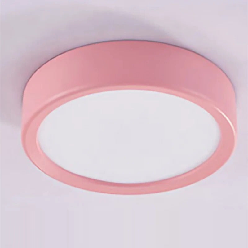 Spot LED extra plat multicolore | Éclairage discret pour plafond vitrine ou meuble 7W / Rose / Blanc froid