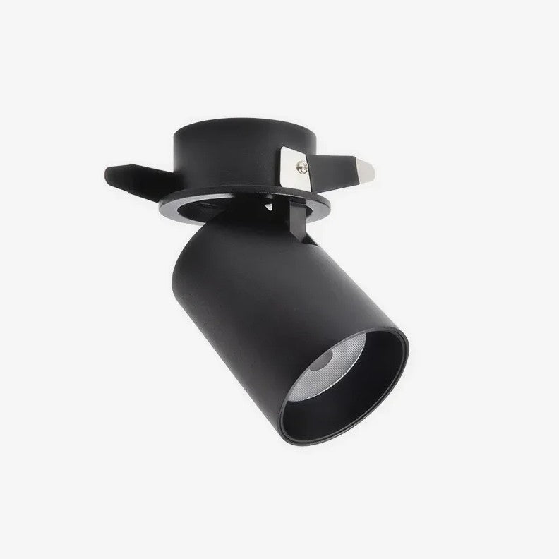 Spot encastré orientable design | Aluminium blanc ou noir 10W / Noir / Blanc froid