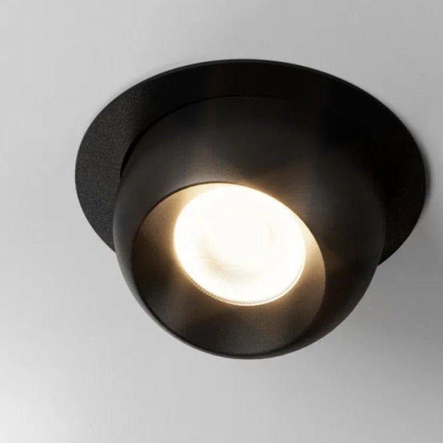 Spot encastré orientable design boule| Finition noire ou blanche 7W / Noir / Blanc chaud