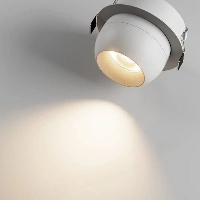 Spot encastré orientable design boule| Finition noire ou blanche