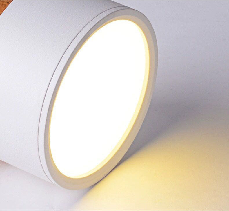 Spot LED décor bois | Éclairage design pour plafond moderne