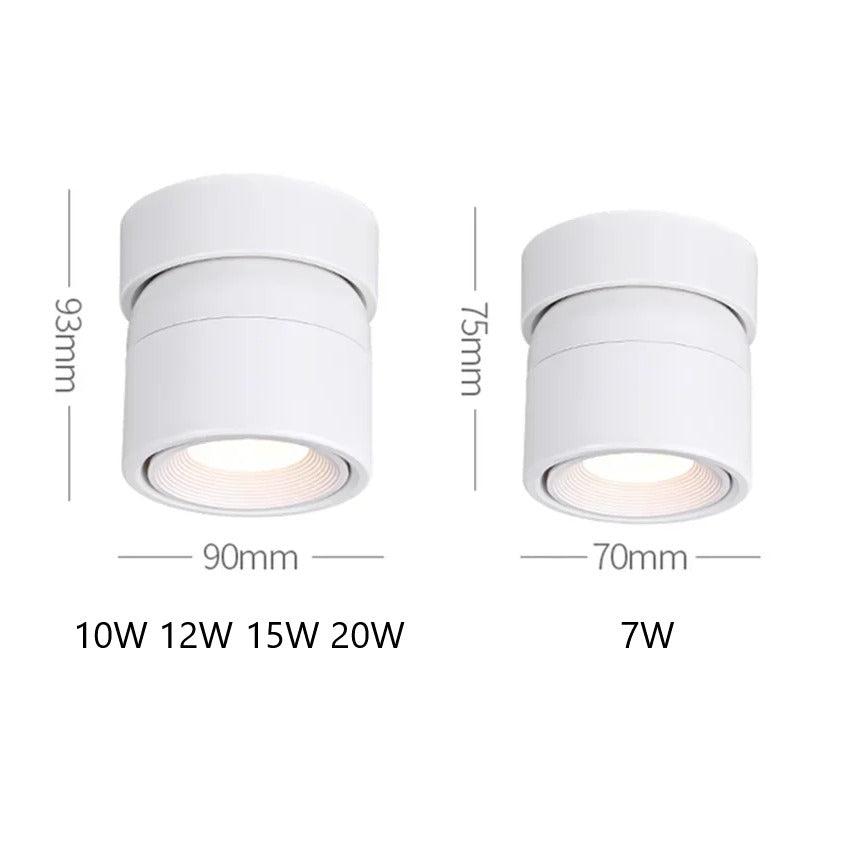 Spot plafonnier LED orientable | Design compact & coloré