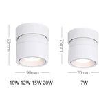 Spot plafonnier LED orientable | Design compact & coloré