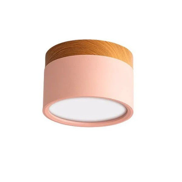 Spot LED décor bois | Éclairage design pour plafond moderne