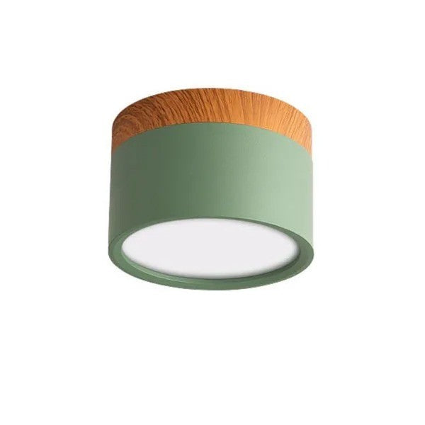Spot LED décor bois | Éclairage design pour plafond moderne