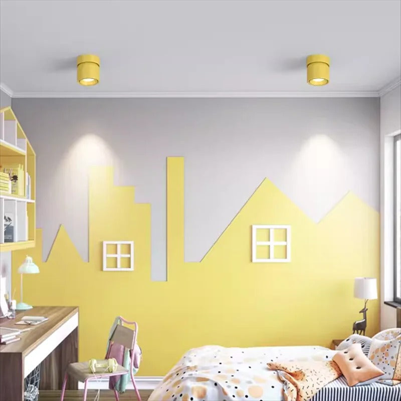 Spot plafonnier LED orientable | Design compact & coloré