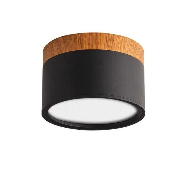 Spot LED décor bois | Éclairage design pour plafond moderne