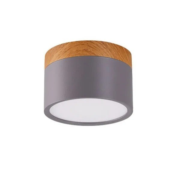 Spot LED décor bois | Éclairage design pour plafond moderne
