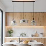 Suspension moderne en verre teinté NOVA | 1 Suspension