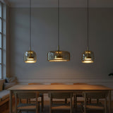 Suspension moderne en verre teinté NOVA | 1 Suspension