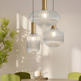 Suspension en verre transparent