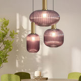 Suspension en vert violet vintage