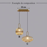 Suspension vintage 2 luminaires