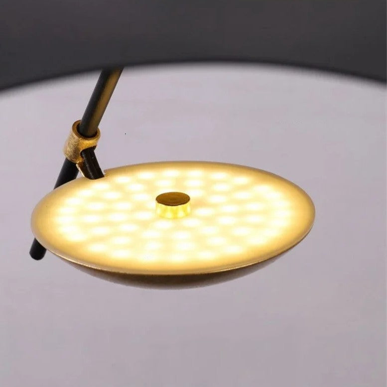 Suspension chic au design moderne | Noir & or ou blanche & or