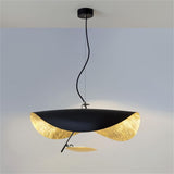 Suspension chic au design moderne | Noir & or ou blanche & or