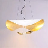 Suspension chic au design moderne | Noir & or ou blanche & or