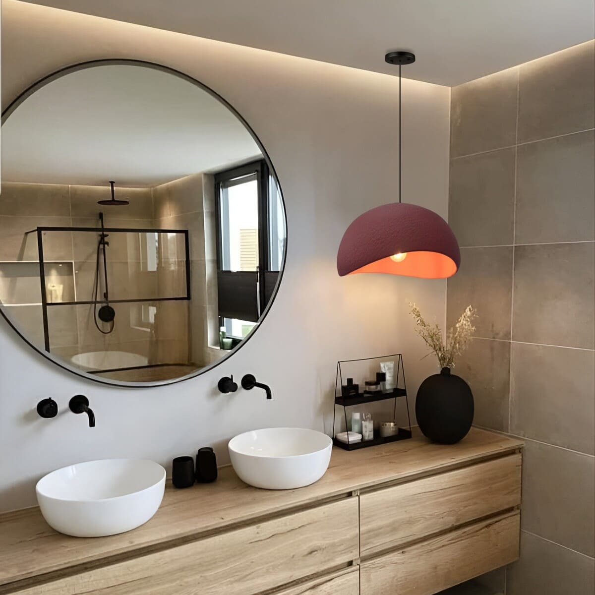 Suspension ciment style Wabi sabi | Minimalisme brut et naturel