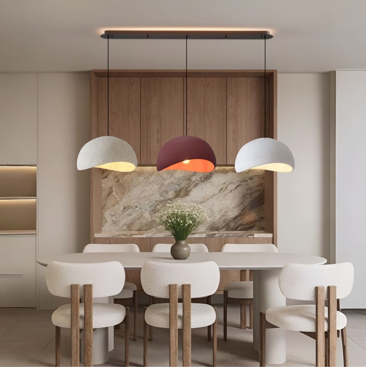 Suspension ciment style Wabi sabi | Minimalisme brut et naturel