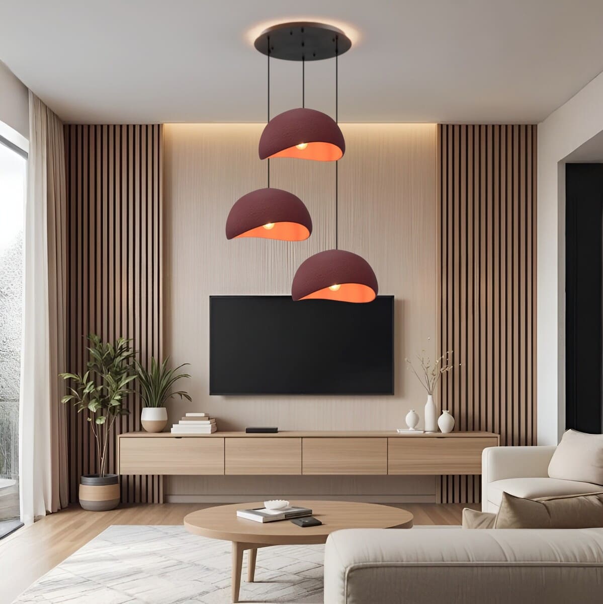 Suspension ciment style Wabi sabi | Minimalisme brut et naturel