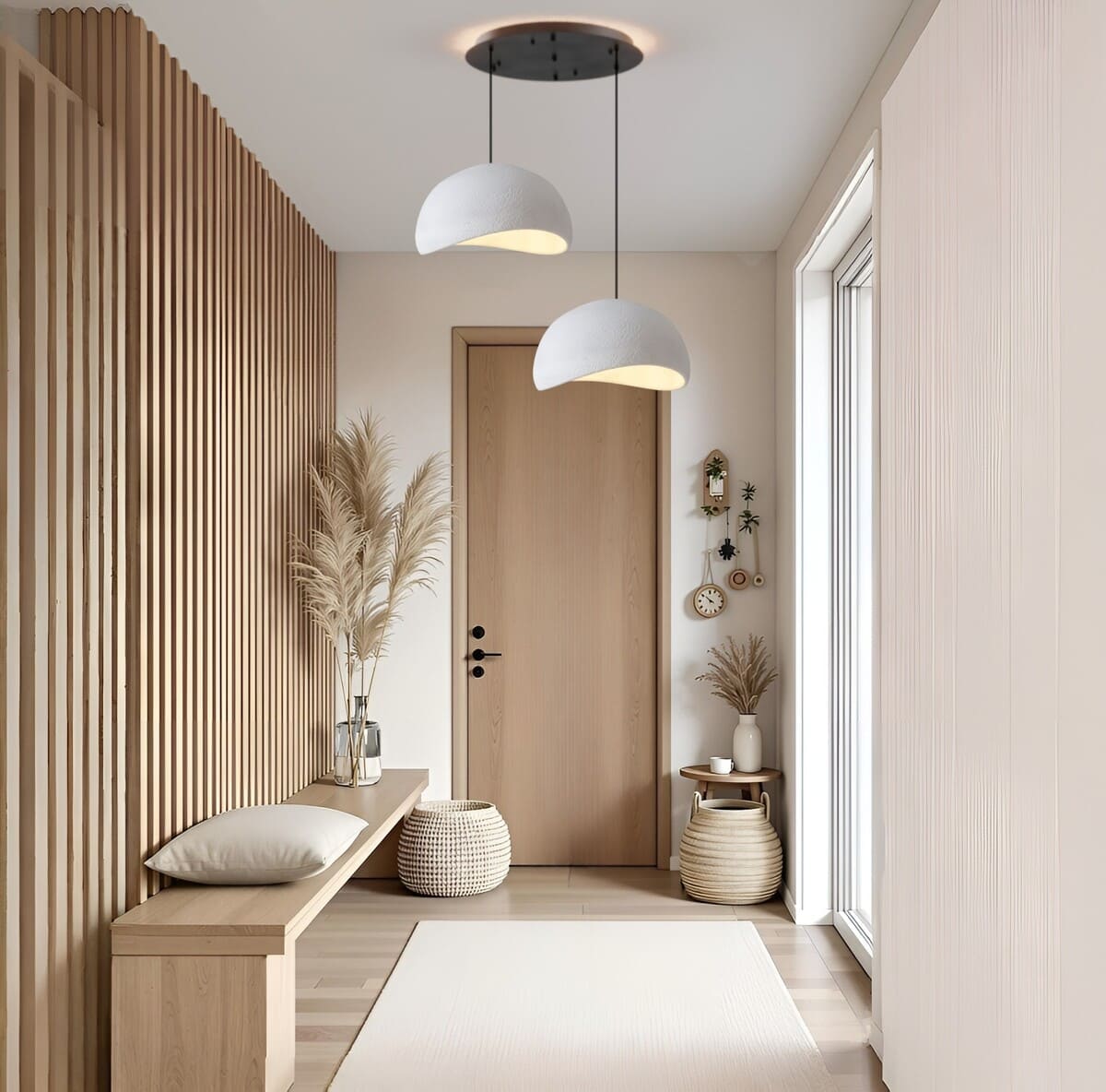 Suspension ciment style Wabi sabi | Minimalisme brut et naturel