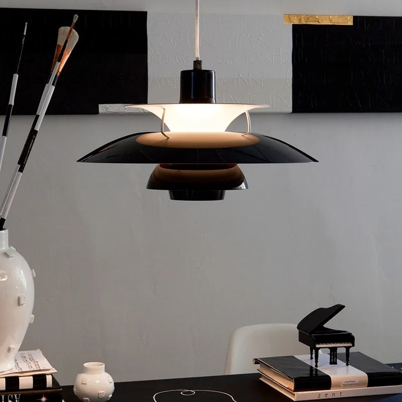 Suspension design soucoupes multicolores | Pop & Rétro chic