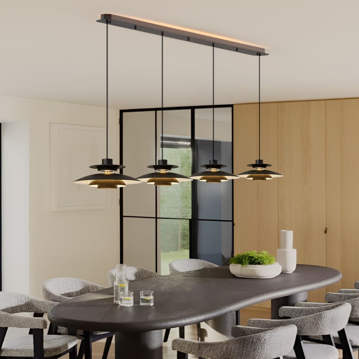 Suspension design soucoupes multicolores | Pop & Rétro chic
