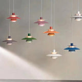 Suspension design soucoupes multicolores | Pop & Rétro chic