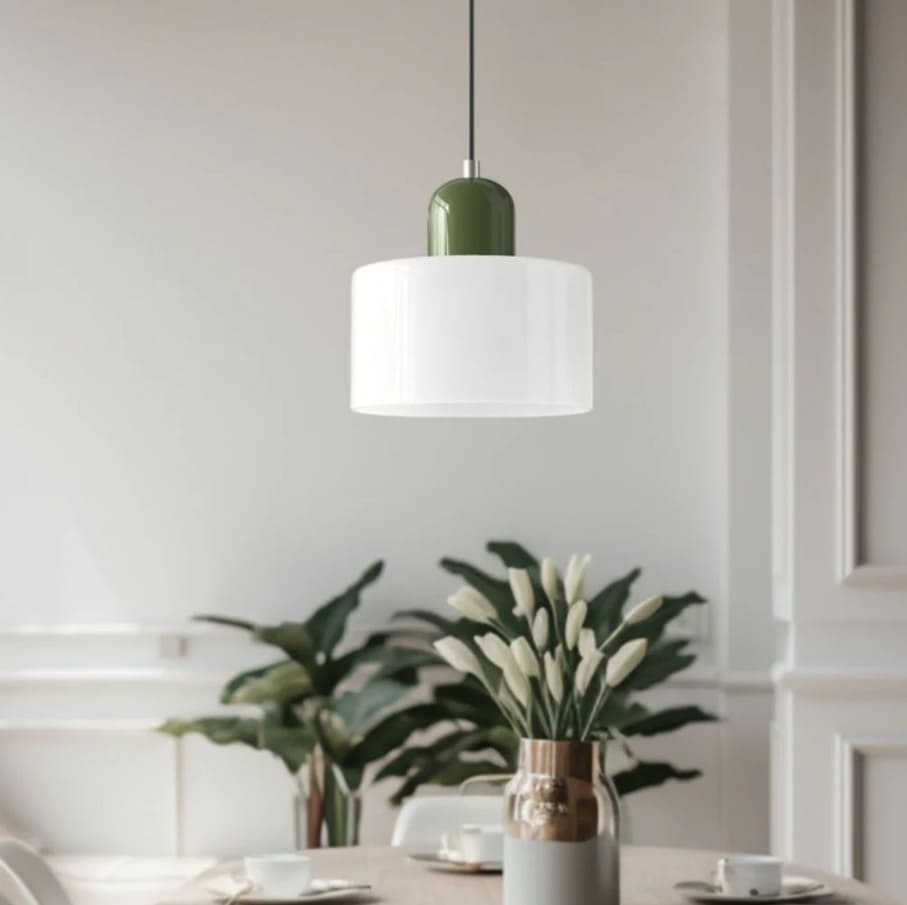 Suspension en verre coloré | Élégance rétro & touche pop