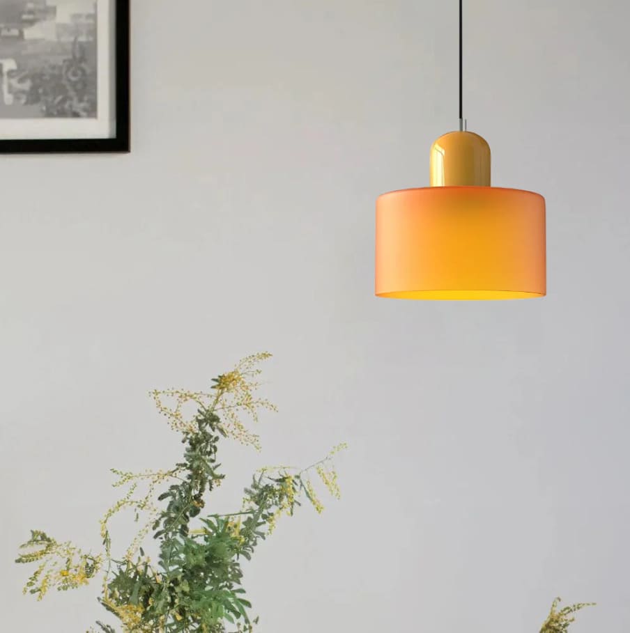 Suspension en verre coloré | Élégance rétro & touche pop