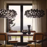 Suspension florale sculpturale noire