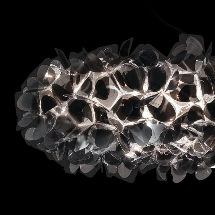 Suspension florale sculpturale noire