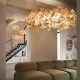 Suspension florale sculpturale noire