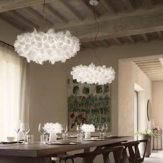 Suspension florale sculpturale noire