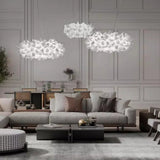 Suspension florale sculpturale noire