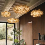 Suspension florale sculpturale noire