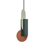Suspension géométrique tricolore au design sculptural C / Blanc chaud