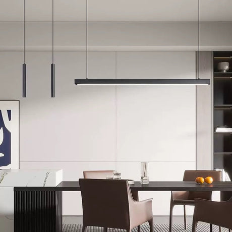 Suspension linéaire LED minimaliste | Ligne pure et éclairage structuré
