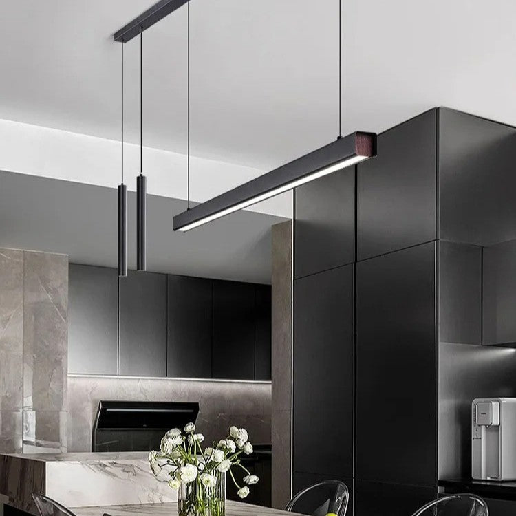 Suspension linéaire LED minimaliste | Ligne pure et éclairage structuré