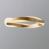 Suspension ruban LED torsadé | Fluidité sculpturale & lumière design