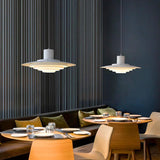 Suspension soucoupe style scandinave | Finition blanche ou argentée