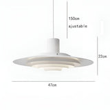 Suspension soucoupe style scandinave | Finition blanche ou argentée