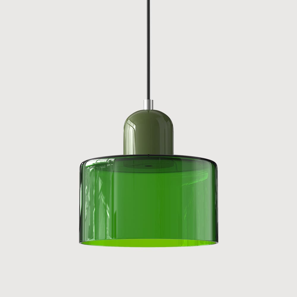 Suspension en verre coloré | Élégance rétro & touche pop Vert impérial / Vert